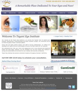 Tayan Eye Institute - Easy Websites Solutions